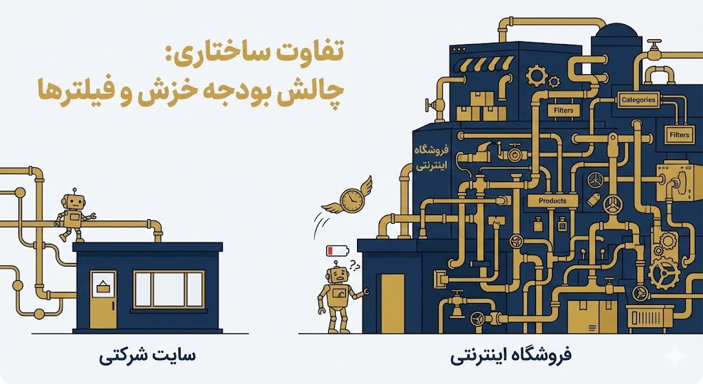 تفاوت سئو سایت فروشگاهی و شرکتی